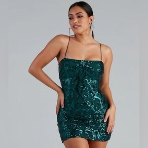 Live It Up Sequin Mini Dress